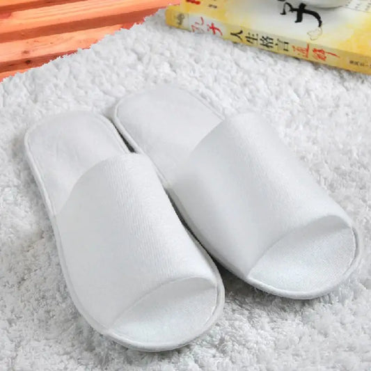 Hotel Disposable Slippers Spa Hotel Wedding Guest Slipper Towelling Terry Soft Toe Breathable Style Open Shoes Disposable W Z6C5