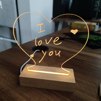 Creative LED Message Board, USB Night Light with Pen, Gift for Kids & Girlfriend, Holiday Decor