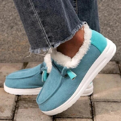 Sky blue Warm Plush Winter Snow Ankle Boots for Women
