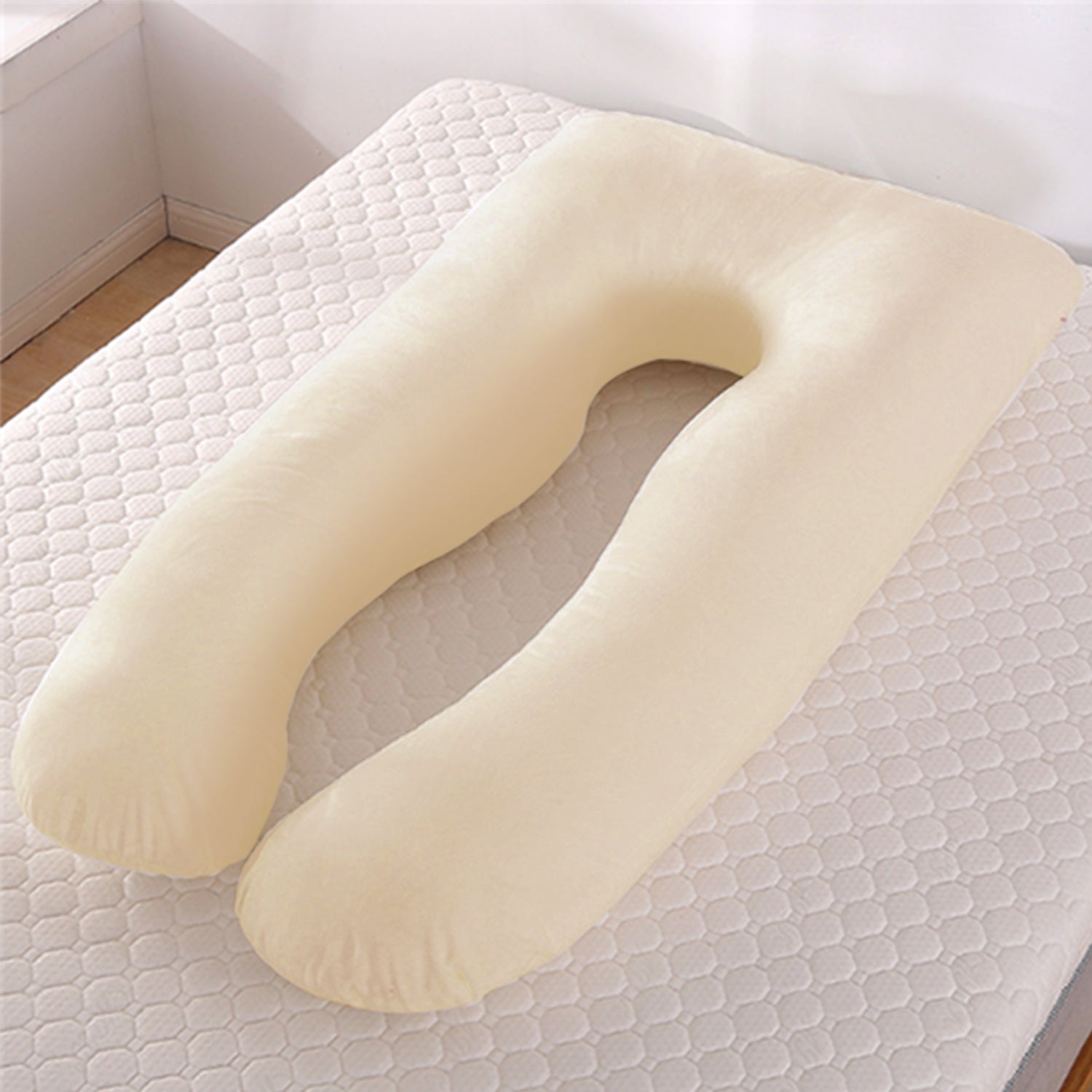 U-Shaped Pregnancy Pillow for Sleeping – Ice Silk Cooling Maternity Support Pillow for Comfort