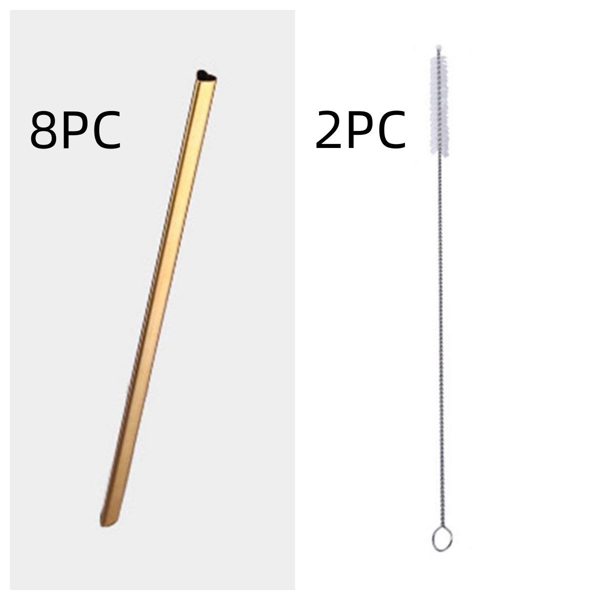 Set4 Heart-Shaped Stainless Steel Straw – Reusable Eco-Friendly Drinking Straw