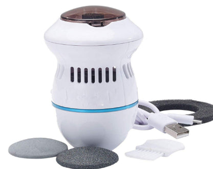 White Electric Foot Callus Remover & Dead Skin Grinder – Professional Pedicure Foot File Machine