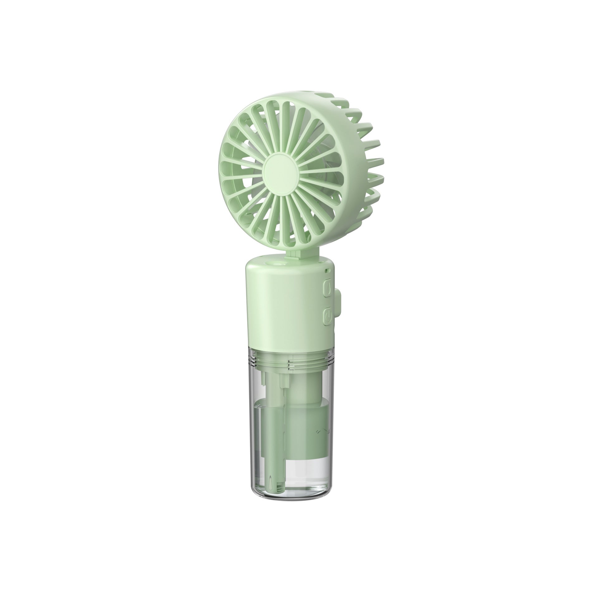 F2 Spray Fan Green Hand held Spray Fan Portable Handheld Mist Spray Fan, USB Rechargeable, 4-Speed Cooling