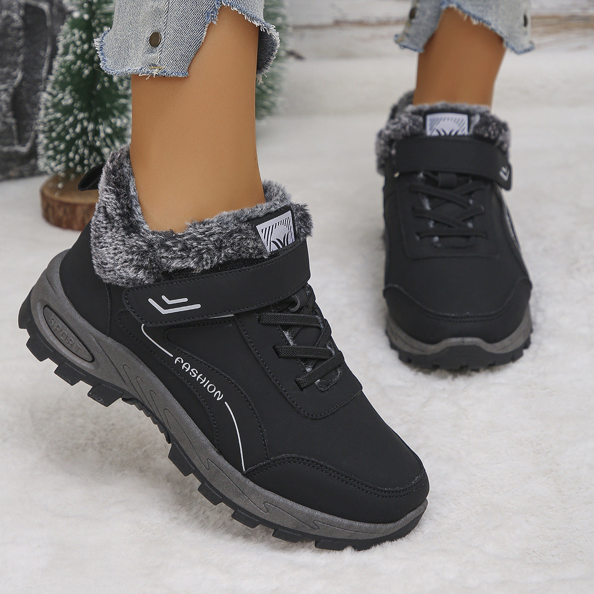 Women’s Winter Snow Fleece-Lined, Insulated, Warm Outdoor Cold-Weather Boots