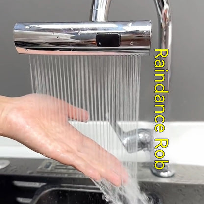 Kitchen Faucet Waterfall Nozzle – Splash-Proof, Rotating Bubbler & Extension
