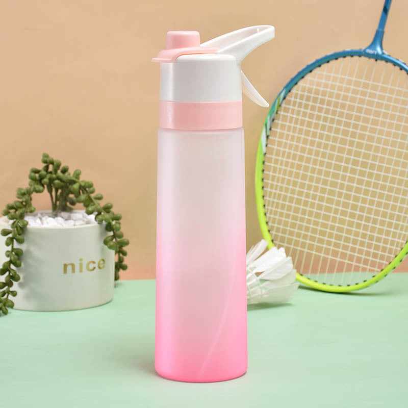 Pink Large Capacity Spray Water Bottle – Outdoor, Sports & Travel Drinkware