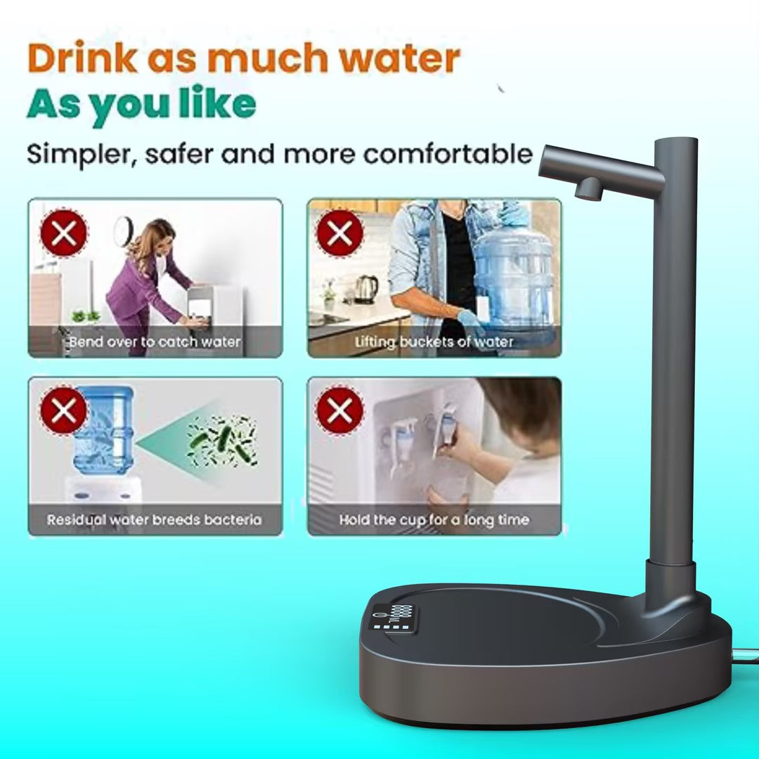 Automatic Water Dispenser with Stand – Rechargeable Desktop Water Pump