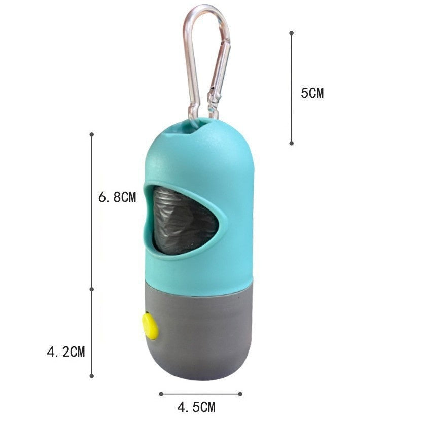 Dog & Cat Poop Bag Dispenser with LED Light – Pet Waste Bag Holder