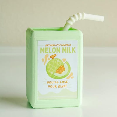 Kawaii Juice Box Resin Flower Pot | Cute Mini Planter for Succulents & Desk Decor
