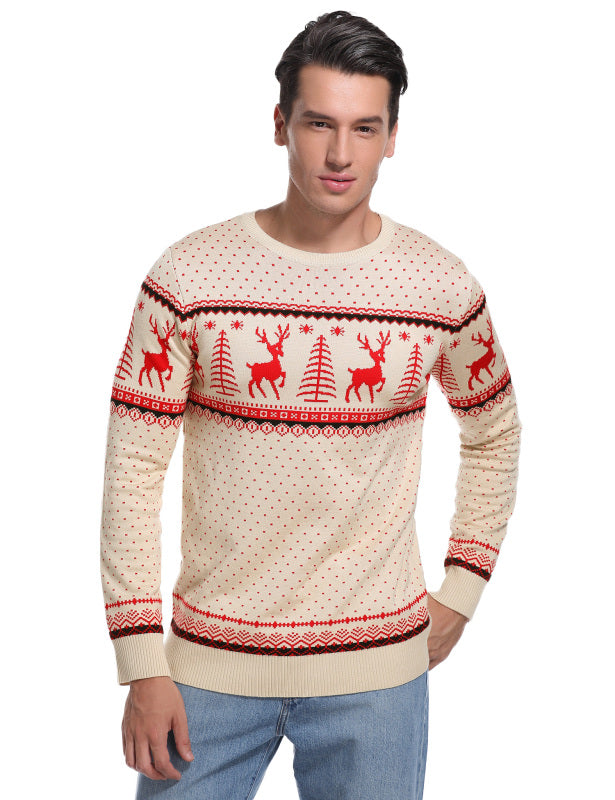 Men's Apricot Casual/ Comfortable And Warm Christmas Sweater