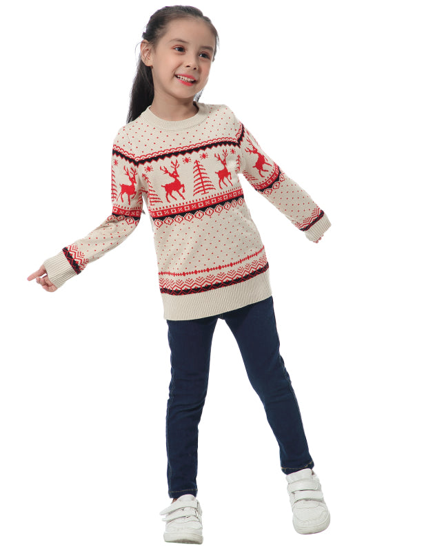 Children's Apricot 8Y Casual/ Comfortable And Warm Christmas Sweater