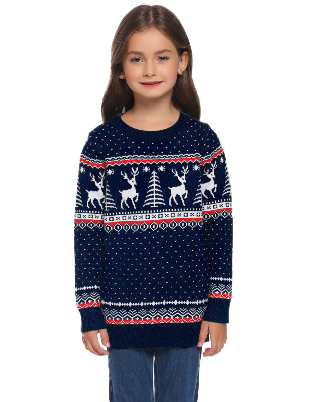 Children's navy blue 8Y Casual/ Comfortable And Warm Christmas Sweater