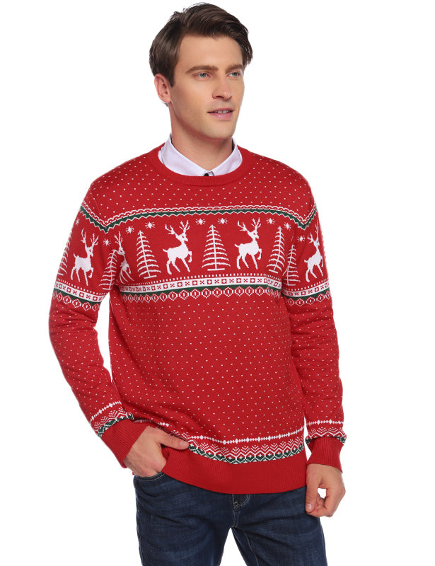 men's red Casual/ Comfortable And Warm Christmas Sweater