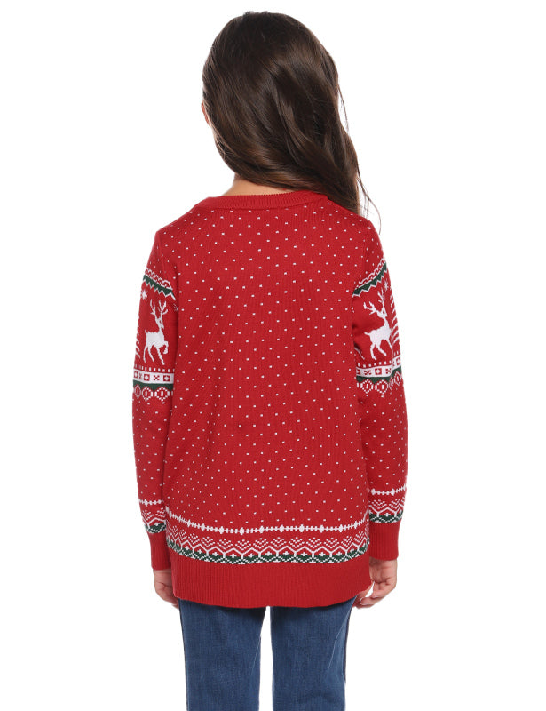 Kids Red 8Y Casual/ Comfortable And Warm Christmas Sweater