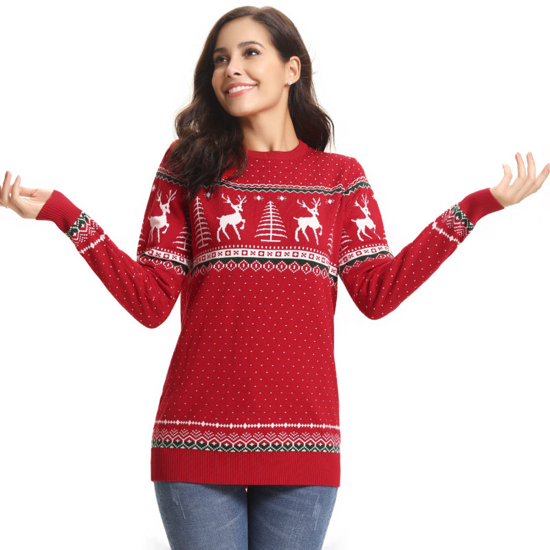 Red Casual/ Comfortable And Warm Christmas Sweater